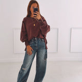 ORLANDO BORDEAUX SWEATER