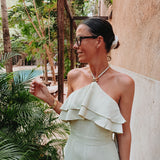 MARIANA MINT GREEN HALTER JUMPSUIT