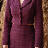 DELANEY BURGUNDY SKIRT