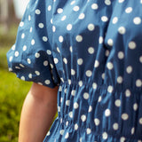 CODY BLUE POLKADOTS BLOUSE
