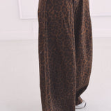 LARISSA BROWN LEOPARD BALLOON PANTS