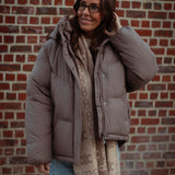 VANESSA TAUPE PUFFER JACKET