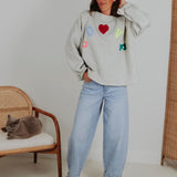 LOVE GREY SWEATER