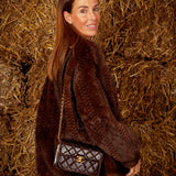 ASPEN BROWN FLUFFY CARDIGAN