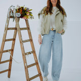 ELISABETH ECRU MOHAIR SWEATER