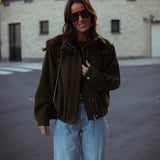 MIREYA BROWN PIED DE POULE JACKET