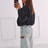 ROMY DARK BLUE BLOUSE