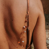 MELOSA TERRACOTTA SATIN PEARL DRESS PRE-ORDER