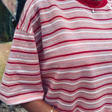 CORUNA RED STRIPED DRESS
