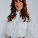 HANA WHITE FLOWER BLOUSE