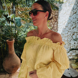 PAOLA YELLOW TWO-PIECE SET