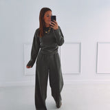 SONJA KHAKI TWO-PIECE SET