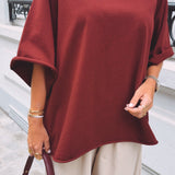 FAYE BORDEAUX OVERSIZED T-SHIRT
