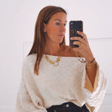 DANIQUE ECRU BLOUSE
