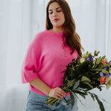 JOLIEN PINK SPRING SWEATER