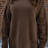 SIMPLY COSY BROWN COMFY TWO-PIECE SET