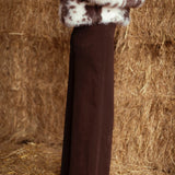 BROWN WIDE LEG JEANS 9092-9