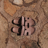 SHAMS PINK SUEDE SLIPPERS