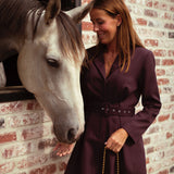 MISTY RAE BURGUNDY BELT PLAYSUIT