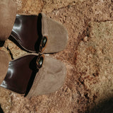 AZORIA BEIGE SUEDE HEELS