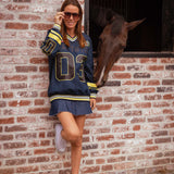 MANYSTON DARK BLUE SWEATER