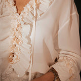 SNOWFALL CHIC ECRU BLOUSE