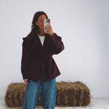 JANICE BURGUNDY BLAZER