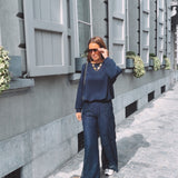 XANTHE DARK BLUE MUSTHAVE SWEATER