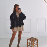 JUNESSA DARK BLUE DENIM JACKET