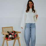 LIORAH WHITE LONGSLEEVE PULL