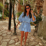 BORN FOR SOL LIGHT BLUE DRESS