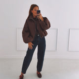 ANOUCK BROWN ZIP JACKET