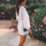SOL Y SAL WHITE EMBROIDERED DRESS