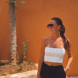 SALTAIR WHITE POLKADOTS TOP
