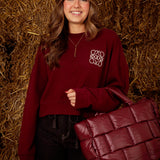 SELUNE BORDEAUX SWEATER