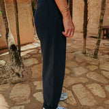 DARK BLUE BALLOON JEANS L089