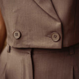 RAMONA TAUPE TWO-PIECE SET