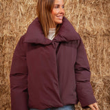 ANOUSHKA'S FAVOURITE BURGUNDY AUTUMN JACKET