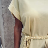 EL BOUDRIA YELLOW BRAID DRESS