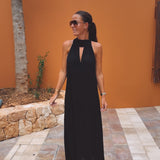 VALENTINA LONG BLACK DRESS