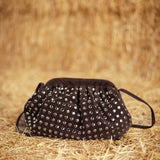 THE REBEL BROWN STUDS BAG