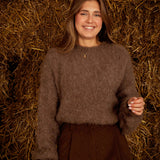 YSABEL TAUPE KNIT SWEATER