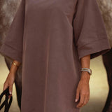 ECLIPSE BROWN SWEATER DRESS