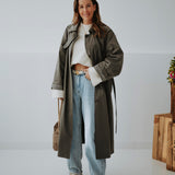 CIBELY DARK GREY MUSTHAVE TRENCHCOAT