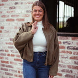 ABIGAIL WHITE TURTLENECK SHORTSLEEVE TOP