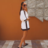 UNAI WHITE COMFY TWO-PIECE SET