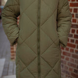IMANI KHAKI PUFFER COAT
