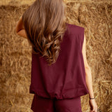 EMBERLY BORDEAUX TWO-PIECE SET