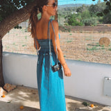 MORALES BLUE DENIM DRESS