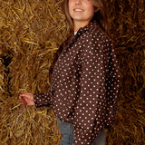 SUSIE BROWN POLKADOTS ZIP JACKET